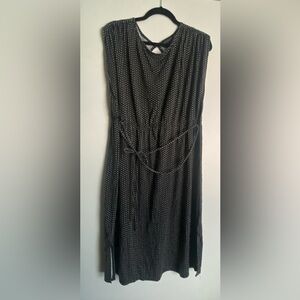 Sociology gray midi Dress with White Dots